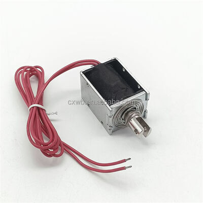 U1253 オープンフレームソレノイド 12mm ロングストークプッシュプルソレノイド